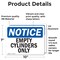 Signmission Empty Cylinders Only, 10 in W x Rectangle, Vinyl Decal OS-2PACK-NS-D-710-L-12021 - alternate 3